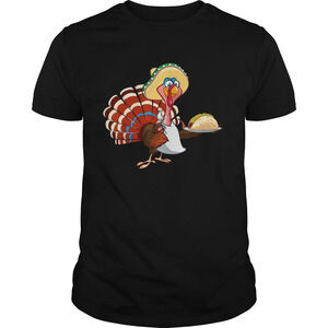 Mexican Turkey Serving Tacos Thanksgiving Shirt